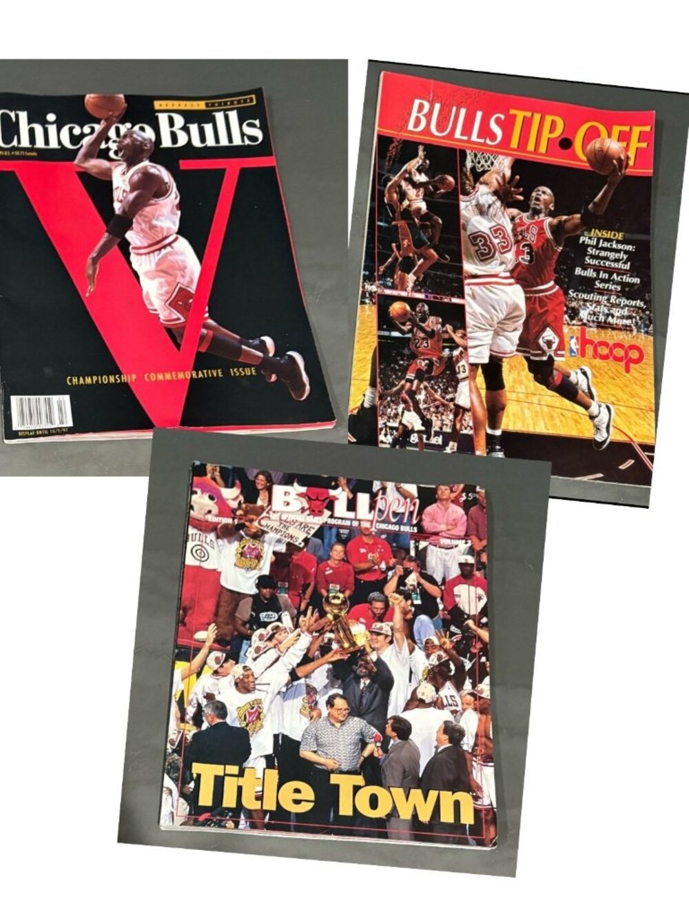 Vintage Chicago Bulls Magazines Michal Jordan 23 basketball